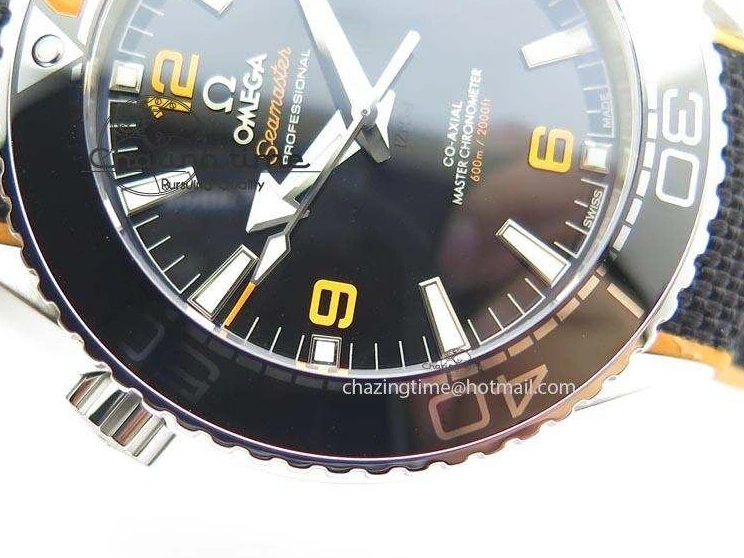 0109 Thermal 2016 Planet Ocean 45mm SS JHF Black Dial On Nylon Strap A 8245